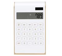 Calculatrice D'énergie Solaire Portable, Design Fin et élégant, Double Puissance, Taille Compacte à 10 Chiffres, pour Les Fonctions Financières Mathématiques de Base au Bureau et
