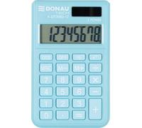 Calculatrice Donau Tech/K-DT2082-17 Fonction Racine carrée à 8 Chiffres / 97 x 60 x 10 mm/Couleur : Bleu/Calculatrice avec Affichage à 8 Chiffres/Design Compact