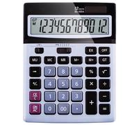 Calculatrice électronique à Double Puissance Calculatrice de Bureau Grand écran à 12 Chiffres à énergie Solaire pour Les Professionnels de la Finance en Plastique