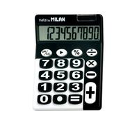 Milan 150610KBL Blister Calculatrice Electronique 10 chiffres Touches grands