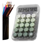 Calculatrice esthétique - Calculatrice pour enfants, touches mécaniques antidérapantes pour calculateur de table | Calculatrice esthétique, mignonne transparente pour bureau, maison, école