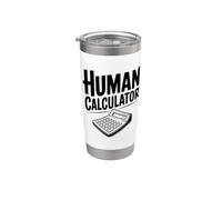 Calculatrice humathématique génie des mathématiques pour les amis ringards Gobelet isotherme en acier inoxydable double paroi