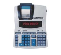 Ibico Professional 1491X - Calculatrice avec imprimante - LCD - 14 chiffres - adaptateur CA - blanc, bleu