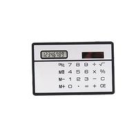 Calculatrice Liummrcy Ultra Thin Mini Calculateur de Cartes de crédit Calculatrice de Poche d'énergie Calculateur de Poche de Bureau 1PC