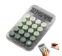 Calculatrice mécanique - Bureau antidérapant, Boutons de Clavier, Design Transparent | Appareil Portable esthétique Durable et fiable pour Bureau, Maison, école, étude, mathématiques