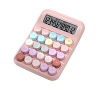 Calculatrice mécanique portative avec Grand écran LCD à 12 Chiffres, Gros Boutons, Calculatrice de Bureau pour Le Travail de Bureau, Utilisation Quotidienne colorée