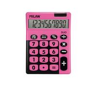 MILAN 150610TDPBL Blister calculatrice 10 chiffres grandes touches Duo Rose