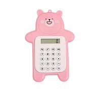 Calculatrice ours 8 boutons sensibles Fonction standard Calculatrice de poche pour enfant garçon fille étudiant école