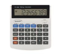 Calculatrice parlante professionnelle XXL avec sortie vocale, calculatrice de table, grandes touches, calculatrice numérique pour personnes âgées, problèmes de vue, enfants (parlé, allemand)