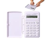 Calculatrice Poche - Mini Calculateur Pratique Protection Couvercle, Calculatrice Portable Bureau Fiable, Outil Étudiants Professionnels Enseignants Convivial, Accessoire Examen Usage Quotidien | Clas