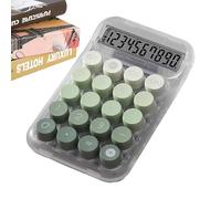 Calculatrice pour, Clavier mécanique de Calculatrice, de Clavier Mignonne avec Boutons mécaniques - mécanique portative Transparente et Durable pour des calculs