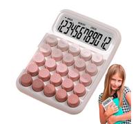 Calculatrice pour enfants - Calculatrice d'apprentissage éducatif, calculatrices de bureau ergonomiques | Calculatrice de clavier de bureau antidérapante, calculatrice mathématique éducative portable,