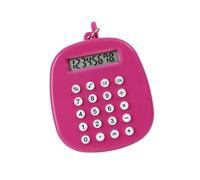 Calculatrice ronde en silicone ABS avec divertissement pour le travail et l'étude