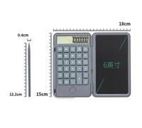 Calculatrice scientifique 2 en 1 avec écran LCD, rechargeable, portable, précise et silencieuse