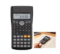 Calculatrice Scientifique 240 Fonctions 2 Lignes,Calculatrice d’Ingénierie pour École et Étudiants,Grand Écran LCD, Fonctions Avancées, Noir