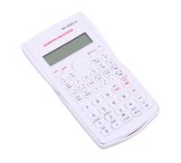 Calculatrice Scientifique à 12 Chiffres, Calculatrice de Bureau en Plastique à 240 Fonctions, Alimentée par Batterie, avec Coque de Protection Rigide, pour étudiants (White)