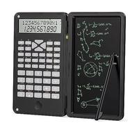 Calculatrice Scientifique avec Bloc-Notes, Calculatrice à Affichage LCD à 10 Chiffres, Calculatrice de Bureau Multifonctionnelle Pocket Mute pour Étudiants, Lycées et Collèges (Noir)
