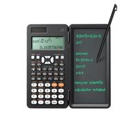 Calculatrice Scientifique avec Tableau Blanc/écran effaçable pour écrire et Crayon - Calculatrice de Couleur Noire, Solaire et Batterie - 417 Fonctions et 8 Modes
