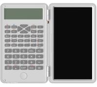 Calculatrice Scientifique Avec Tablette D'Écriture, Examen De Bureau, Comptabilité, Bloc-Notes Multifonction, Format De Poche, Pour Collège Et Collège Blanc[Z978]