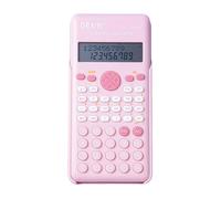 Calculatrice Scientifique Calculatrice Mathématique 240 Multifonctionnelle 2 Lignes Écran LCD pour Enseignants Étudiants du Lycée Collège Bureau Portable (Rose)