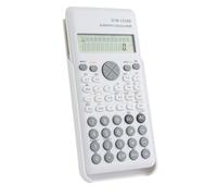 Calculatrice Scientifique Fonctions, Calculatrice College Fonctions avec Couvercle de Protection pour Collge Lycee Universit Bureau Scolaire Maison (Blanc)