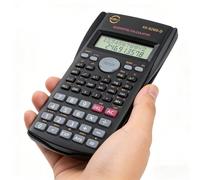 Calculatrice scientifique KK-82MS-D, écran LCD double ligne, plus de 240 fonctions, algèbre/trigonométrie/statistiques, 12 chiffres, - Mémoire, arrêt automatique, fonctionnement sur piles - Piles non