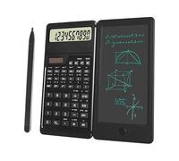 Calculatrice scientifique multifonction et bloc-notes, design pliable, 160 x 78 mm, format de poche pour étudiants, calculatrice scientifique professionnelle pour étudiants, calculatrice rechargeable