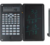 Calculatrice Scientifique Portable, Calculatrice Avec Bloc-Notes, Écran Lcd À Deux Rangées, Tablette D'Écriture De 6 Pouces, Calculatrice De Bureau Pour Lycée, Réunion De Bureau[Q442]
