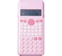 Calculatrice scientifique - Rose, 240 fonctions, écran LCD 2 lignes, idéale pour l'école et le bureau