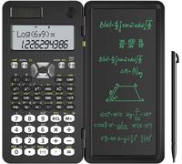 Calculatrice Scientifique + Tablette d'Écriture, 991-MS Plus Amélioré, 349 Fonctions, Solaire, Calculatrice Portable Pliable pour Étudiants de Lycée/Université, Enseignants, Ingénieurs
