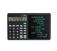 Calculatrice solaire à piles - Grand écran - Léger et silencieux - Pour bureau, école