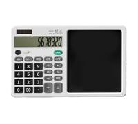 Calculatrice solaire à piles - Grand écran - Léger et silencieux - Pour bureau, école