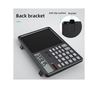 Calculatrice Solaire Multifonction avec Bloc-Notes pour L'Écriture Manuscrite, la Comptabilité Financière, L'Informatique et le Dessin (Blanc)