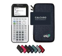 TEXAS INSTRUMENTS CALCUSO Pack économique: TI 83 Premium CE Python Edition Calculatrice Graphique + étui de Protection WYNGS Bleu + Etendue de CALCUSO