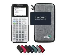 TEXAS INSTRUMENTS CALCUSO Pack économique: TI 83 Premium CE Python Edition Calculatrice Graphique + étui de Protection WYNGS Gris Clair + Garantie étendue de CALCUSO