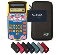 Calculatrice TI-Little Professor avec Housse de Protection WYNGS incluse Gris Foncé - Entraîneur de Calcul Interactif