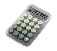Calculatrice transparente - Outil de bureau esthétique rétro, rétroaction audible Numpad, portable avec interrupteurs bleus, comptabilité financière budgétaire | Compagnon clavier ergonomique pour