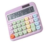 Calculatrices De Bureau - Calculatrice À 12 Chiffres À Gros Boutons | Machine D'ajout D'écran Coloré Inclinable À 15 Degrés, Écran LCD De 5 Pouces, pour Le Travail À Domicile, L'école, Le Commerce De