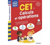 Calculs et opérations CE1 - Cahier Jour Soir Conçu et recommandé par les enseignants - Bernard Séménadisse - Magnard - broché - Scolaire / Universitaire