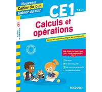 Calculs et opérations CE1 - Nouveau Cahier du jour Cahier du soir
