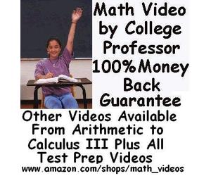 Calculus 3 DVDs By College Math Professor-Over 47 Hours