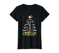 Calculus Math Teacher Sapin de Noël Mathématicien Noël T-Shirt, Femme, Noir, XXL