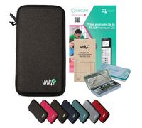 CALCUSO Accessoires Ensemble Premium gris foncé compatible pour Calculatrice Graphique TI 83 Premium CE (Python)