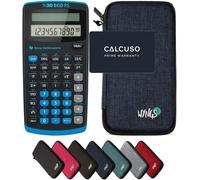 CALCUSO Ensemble de Base Bleu avec Calculatrice TI-30 ECO RS