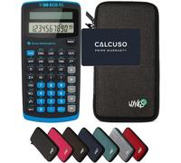 CALCUSO Ensemble de Base Gris foncé avec Calculatrice TI-30 ECO RS
