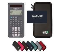 CALCUSO Ensemble de Base Noir avec Calculatrice TI-30X Prio MathPrint