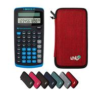 CALCUSO Ensemble de Base Rouge avec Calculatrice TI-30 ECO RS