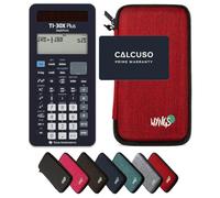 CALCUSO Ensemble de Base Rouge avec Calculatrice TI-30X Plus Mathprint