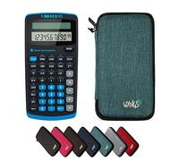 CALCUSO Ensemble de Base Turquoise avec Calculatrice TI-30 ECO RS