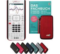 ¿Calcuso Ensemble Standard Rouge Avec Calculatrice Graphique Ti Nspire Cx Ii-T[Z826]